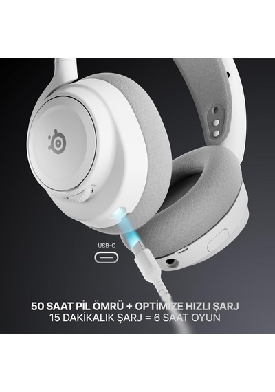 Arctis Nova 7 Gen 2 Wireless Oyun Kulaklığı - Beyaz