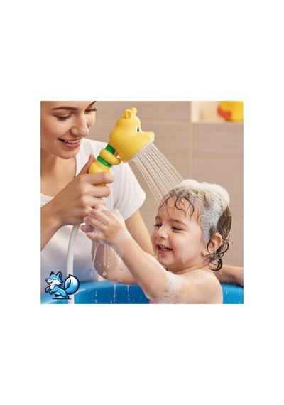 Eğlenceli Hayvan Temalı Bebek Duş Başlığı Kolay Kurulum