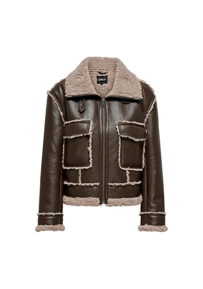Only 15325920 Onlberta Shearlıng Jacket Otw Bf Kadın Ceket Walnut Simply Taupe
