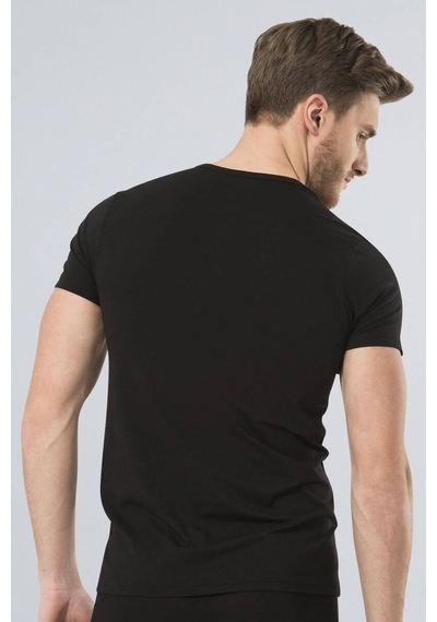 Türen Erkek V Yaka Likralı T-shirt 001
