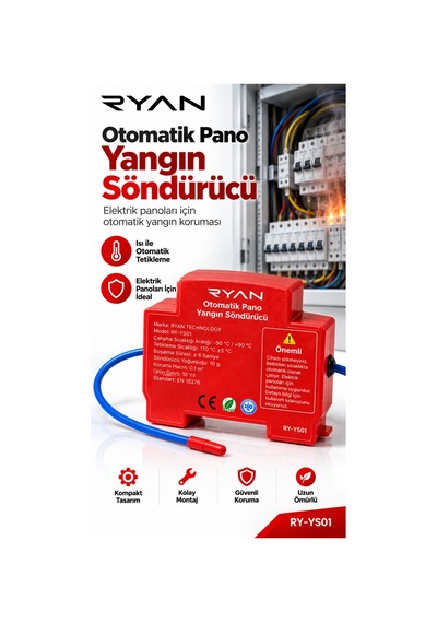 10 Adet Elektrik Panosu Otomatik Yangın Söndürücü