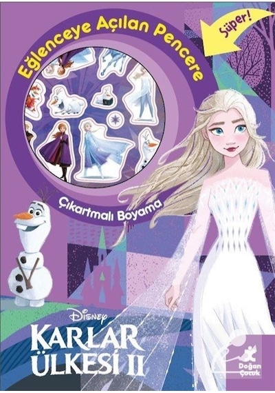 Karlar Ülkesi 2 Eğlenceye Açılan Pencere Çıkartmalı Boyama Kit...