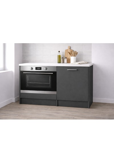 Mia Ankastre Fırın Modülü-çok Amaçlı Dolap -110 Cm -1 Kapaklı-laminat Beyaz Tezgah Dahil Antrasit Mia Ankastre Fırın Modülü-çok Amaçlı Dolap -110 Cm -1 Kapaklı-laminat Beyaz Tezgah Dahil Antrasit