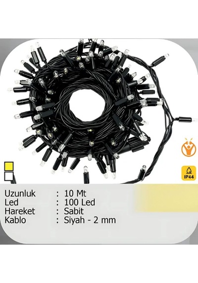 Elektrikhouse Led Peri Işığı 10 Metre Beyaz