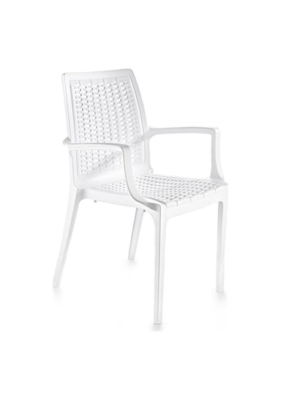 Sy-2524 Örgü Desenli Rattan Bahçe Koltuk Sandalye 4'lü Set