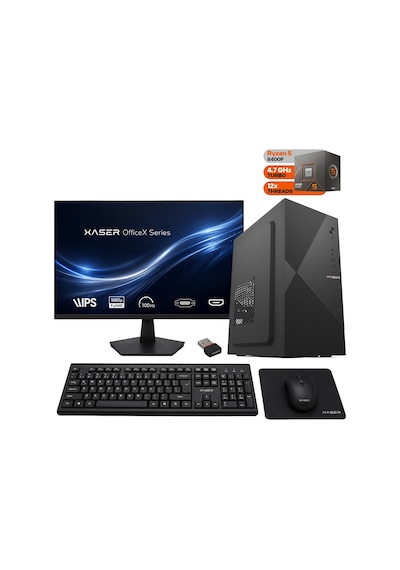 Xaser Officex170 Ryzen 5 8400f 16gb Ddr5 Ram 512gb M.2 Ssd Gt610 Ekran Kartı 27" Monitör Ofis Bilgisayarı Diğer