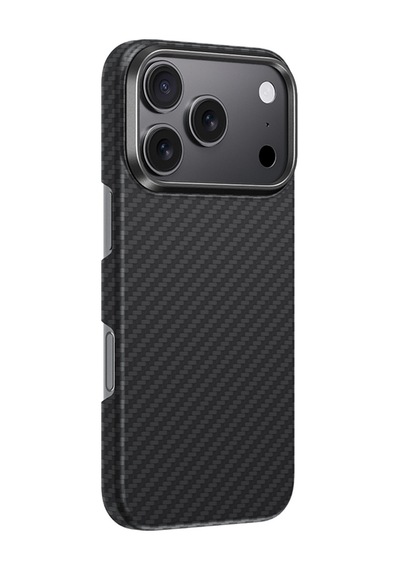 Apple Uyumlu iPhone 17 Pro Kılıf M-safe 1500d Aramid Fiber Amazingthing Titan Max Serisi Kapak Siyah Siyah