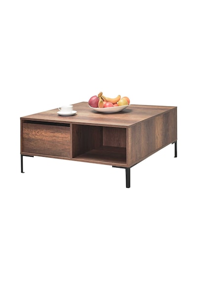 Kare Orta Sehpa - Koyu Ceviz Oslo Ceviz 90x42x90 Cm Gxyxd