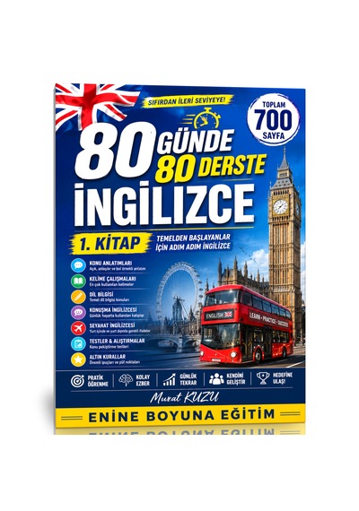 80 Günde 80 Derste İngilizce Eğitim Seti 3 Kitap