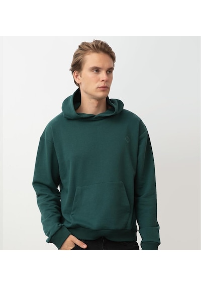 Nors Kvasir Kapüşonlu Sweatshirt Nefti Yeşil 001