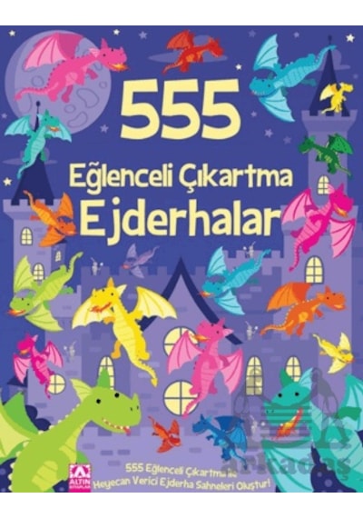 555 Eğlenceli Çıkartma - Ejderhalar Altın Kitaplar