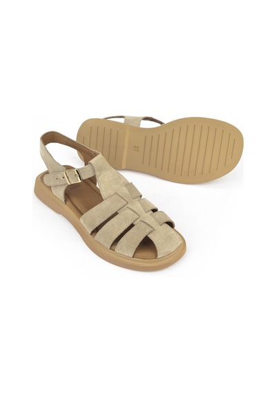 Ziya, Kadın Hakiki Deri Sandalet 1511047z6002 Bej 1511047z6002 340 Bej