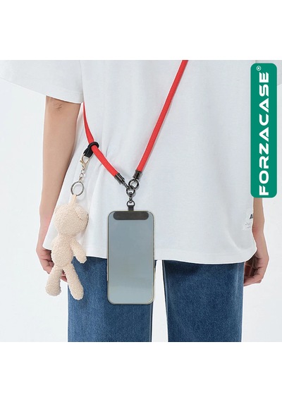 Forzacase 360 Döner Başlıklı Telefon İp Askılıklar İçin Kılıf İçi Telefon Zinciri Sabitleme Aparatı Askı Pedi - Fc1238