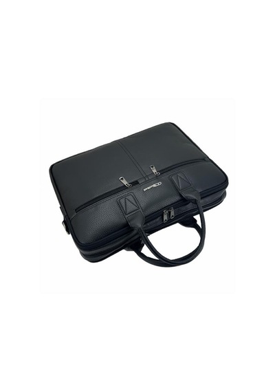 Ççs London 71452 Vegan Deri Laptop Evrak Çantası 15 İnç Siyah Çok Renkli