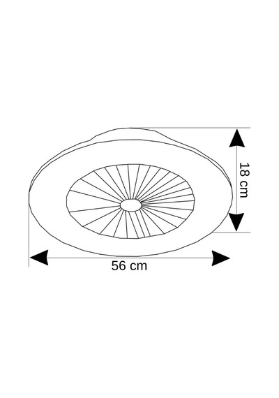 Cata Yıldız 56cm 23inç Led Tavan Vantilatör Ct-3011