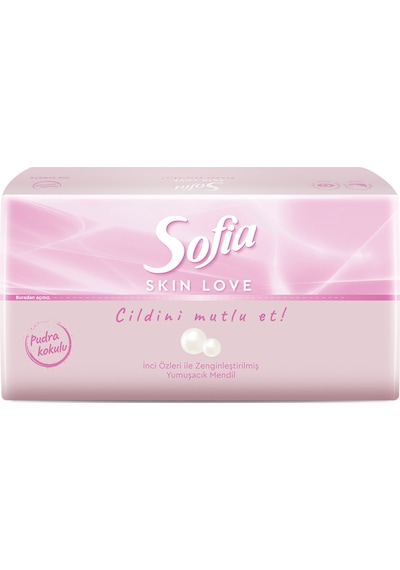 Sofia Skin Love Pudra Kokulu Mendil 100'lü 2 Adet
