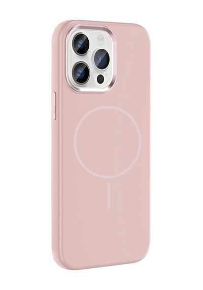 Apple Uyumlu iPhone 14 Pro Max Kılıf M-safe Şarj Özellikli Metal Kamera Çerçeveli Zore Edi Silikon Kapak