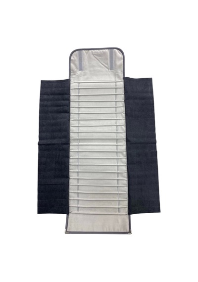 Deri Kumaş Gri Renk 73 / 30 Cm Bileklik Sergileme Seyahat Çantası