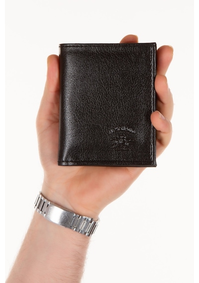 Newish Polo Erkek Bozuk Para Hazneli Kartlık Ve Cüzdan - New033 Siyah