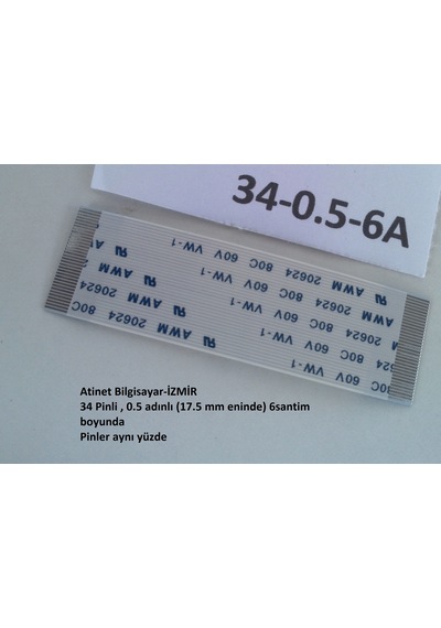Twh850 Grafik Tablet Flex Kablo 34 Pin 6Cm 34-0.5-6A