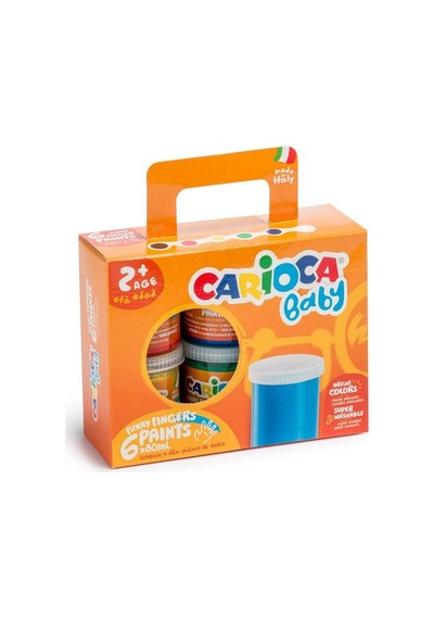 Carioca Baby Yıkanabilir 6’lı Parmak Boyası