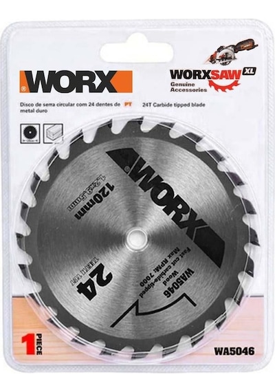 Worx Wa5046 120x9,5mm Ahşap Kesme Elmas, Daire Testere Bıçağı Fr Wa5046