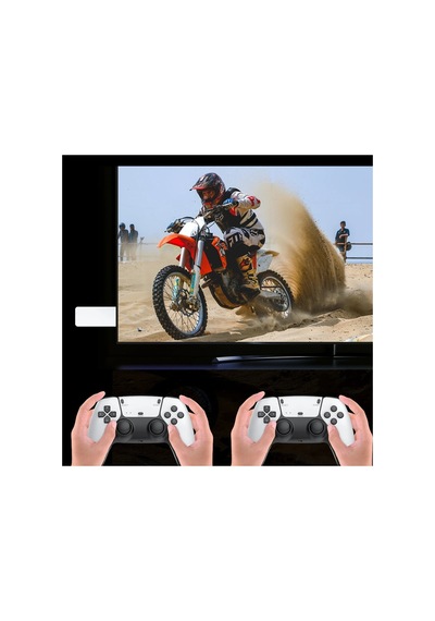 Hd 4k Oyun Konsolu 2.4ghz Tv Game Pad Wireless Oyun Kolu Çift Kol Tv Oyun Konsolu