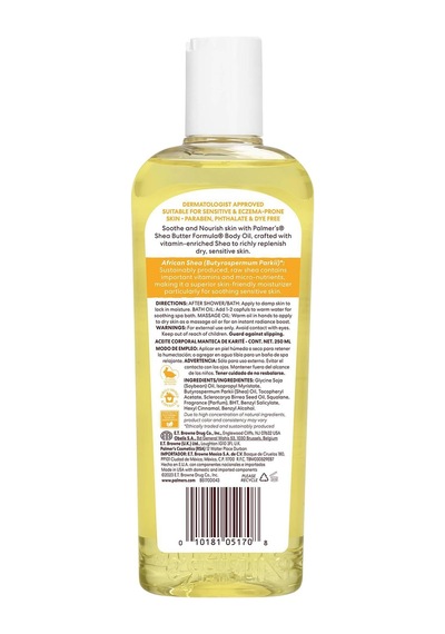 Palmer's Raw Shea Nourish Besleyici Vücut Yağı 250ml