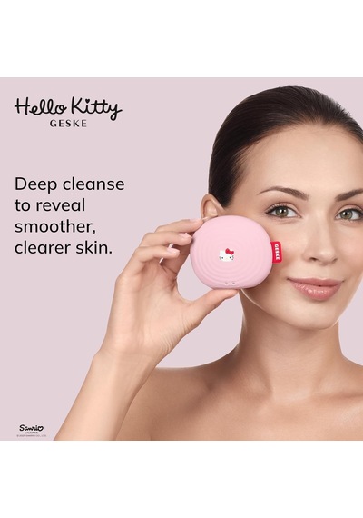Geske Hello Kitty Titreşimli 4 Mod 1 Arada Yüz Temizleme Ve Masaj Cihazı Pink Pembe