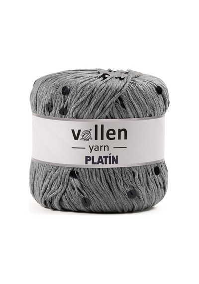 Platin Pullu Örgü Ipi,parlak Simli Tığ Ve Şiş Uyumlu Yün, Açık Gri