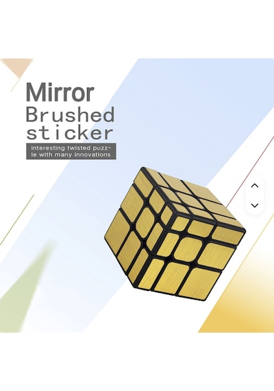 Moyu 3x3 Mirror Küp Altın Aynalı Parlak Zeka Küpü Akıl Küpü Küp