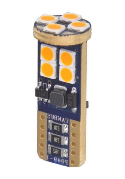 T10 Turuncu Canbuslu Park Ampulü 12 Led - 2'li Takım Standart