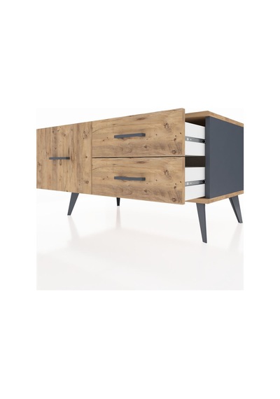 Hyperion Şifonyer 3 Çekmeceli 88x44x48 Antrasit-çam Çam Hyperion Şifonyer 3 Çekmeceli 88x44x48 Antrasit-çam Çam