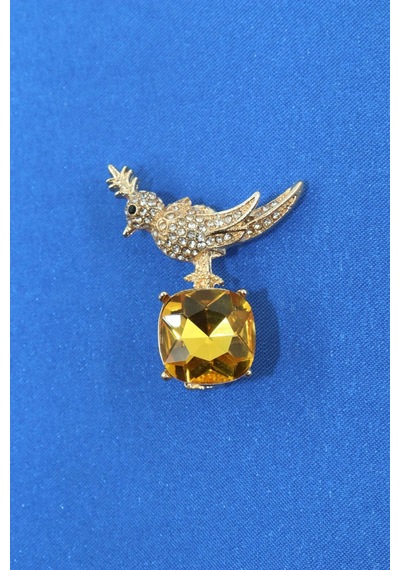 Zirkon Taşlı Anka Kuş Broş. Yaka İğnesi Anka Kuş Broş. Taşlı Anka Broş. Kadın Broş. Anka Kuşu Broş. Gold
