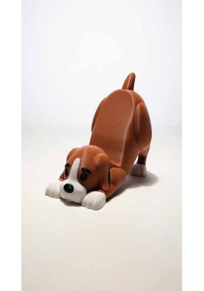 Köpek Figürlü Telefon Tutucu Stand - 3d Baskı Ofis Masaüstü Aksesuarı Ve Biblo