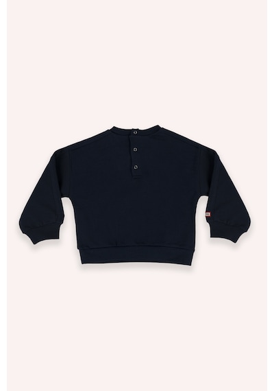 Panço Erkek Bebek Bisiklet Yaka Cep Detaylı Lacivert Sweatshirt
