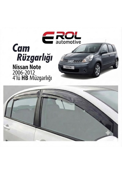 Nissan Note 2006-2012 4'lü Hb Mugen Cam Rüzgarlığı