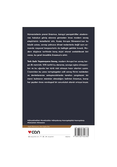 Tatlı Gelir Yaşamayana Savaş - Desiderius Erasmus  - Can Yayınları