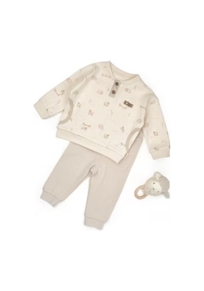 Babycosy Organik 2li Takım Krem - Bej Bej