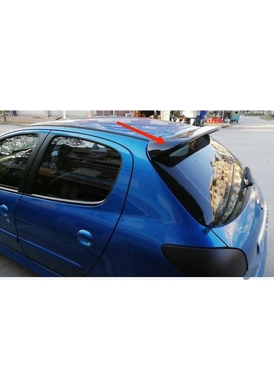 Peugeot 206 1998-2006 Spoiler-fiber-astarlı-boyasız