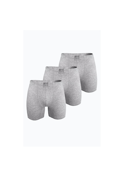Malabadi Erkek 3 Lü Gri Premium Collection Modal Uzun Boxer 3m250 Gri