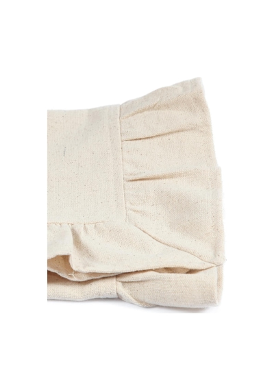 Naturel Fırfırlı Runner Vintage Krem