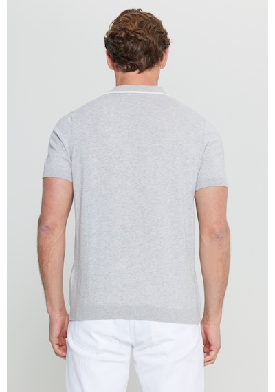 AC&Co / Altınyıldız Classics Erkek Acık Grı Melanj %100 Pamuk Standart Fit Normal Kesim Polo Yaka Triko Tişört Acık Grı Melanj AC&Co / Altınyıldız Classics Erkek Acık Grı Melanj %100 Pamuk Standart Fit Normal Kesim Polo Yaka Triko Tişört Acık Grı Melanj
