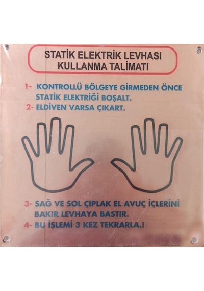 Statik Topraklama Levhası 25X25