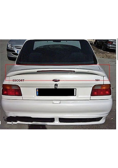 Ford Escort Sedan Spoiler Boyasız