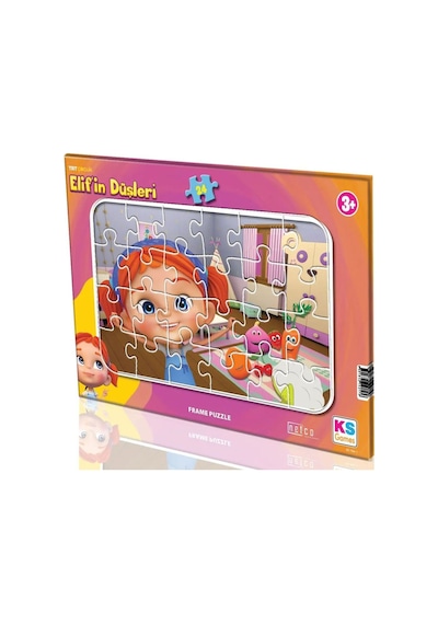 Ks Games Trt Elif'in Düşleri 24 Parça Çerçeveli Çocuk Puzzle - Kız Çocuk - Ed704-1