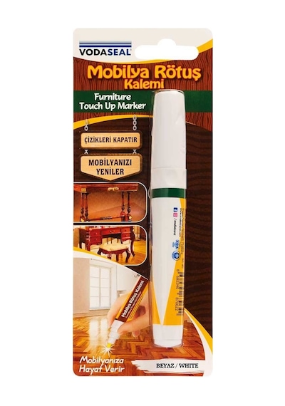 Vodaseal Mobilya Rötuş Kalemi Tekli Beyaz 0,750 L