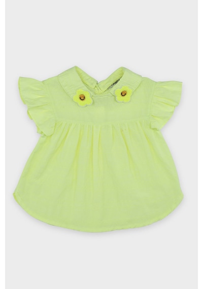 Kız Bebek Aplike Yakalı Sarı Bluz 3886814 2411GB57001