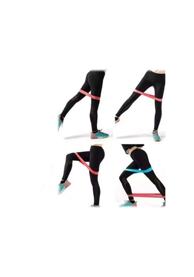 Pilates Squat Aerobik Direnç Lastiği 5 Li Paket Beyaz - Çok Renkli