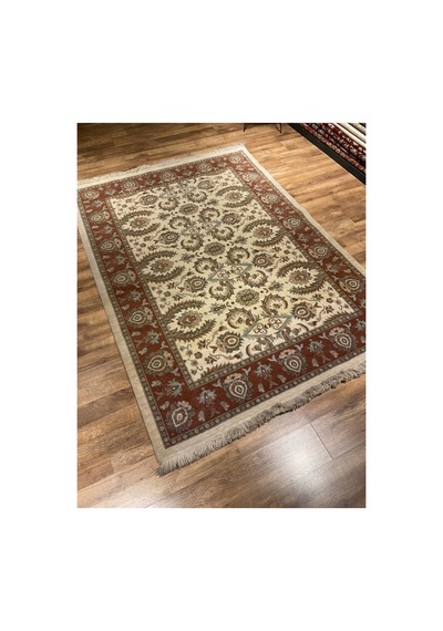 Gümüşsuyu 1050 Bordo-krem Halı Çok Renkli
